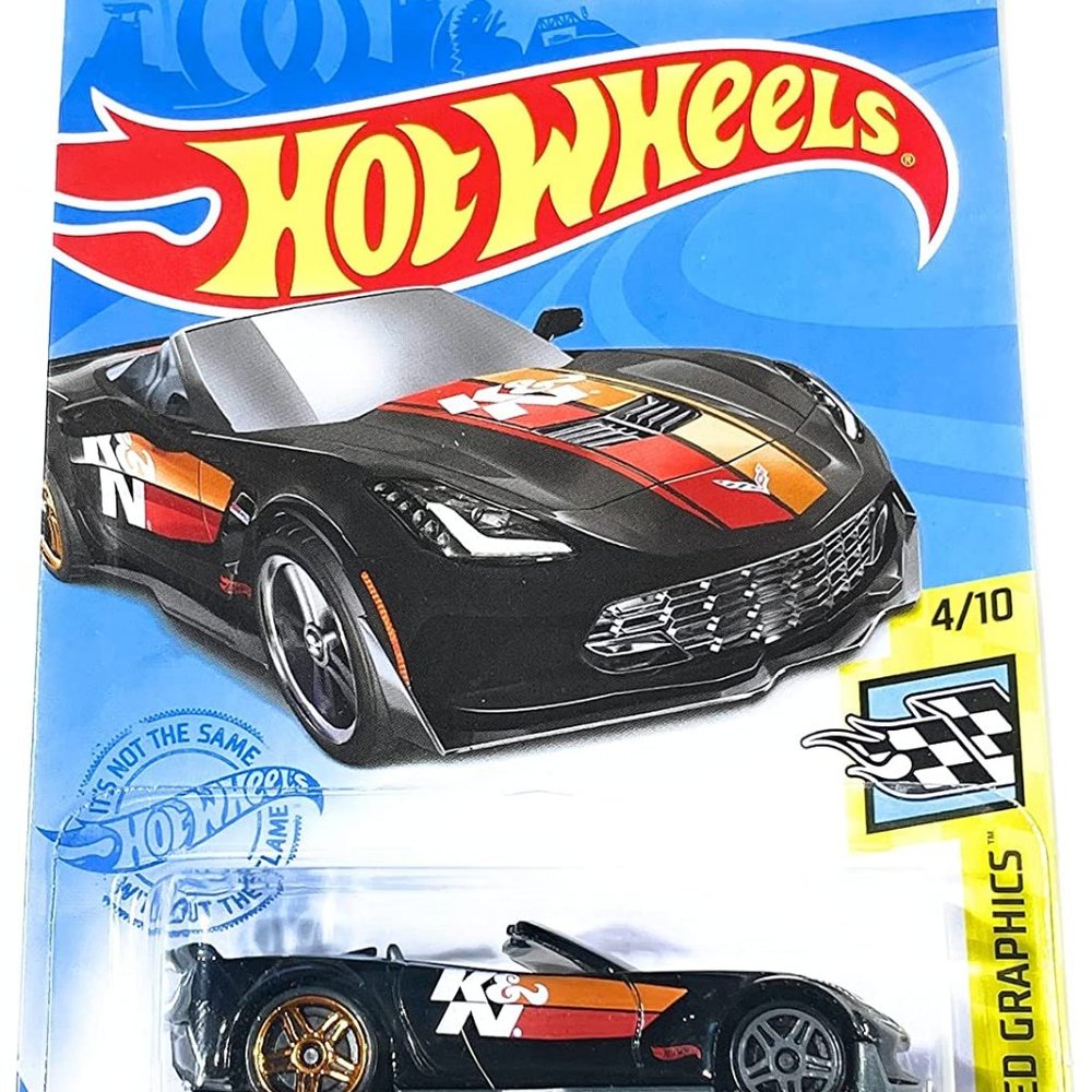 Hot Wheels - Corvette C7 Z06 Convertible [Black] HW Speed Graphics 4/10 - #114/2